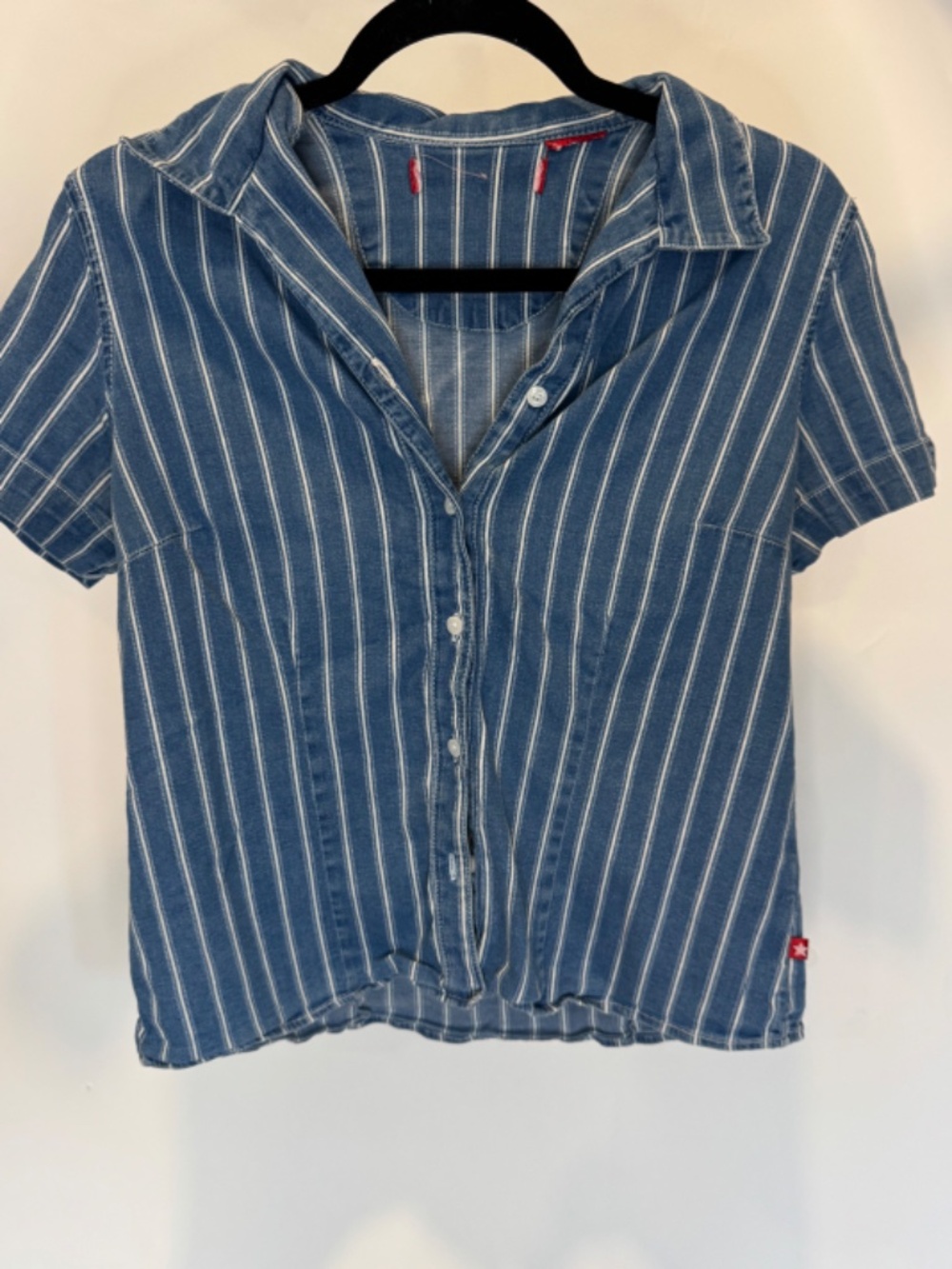 Converse Denim Button Up Short Sleeve